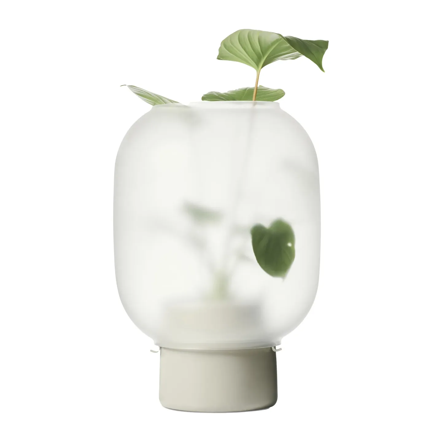 Gejst Nebl Blumentopf mit gefrostetem Glas Ø26cm Grau