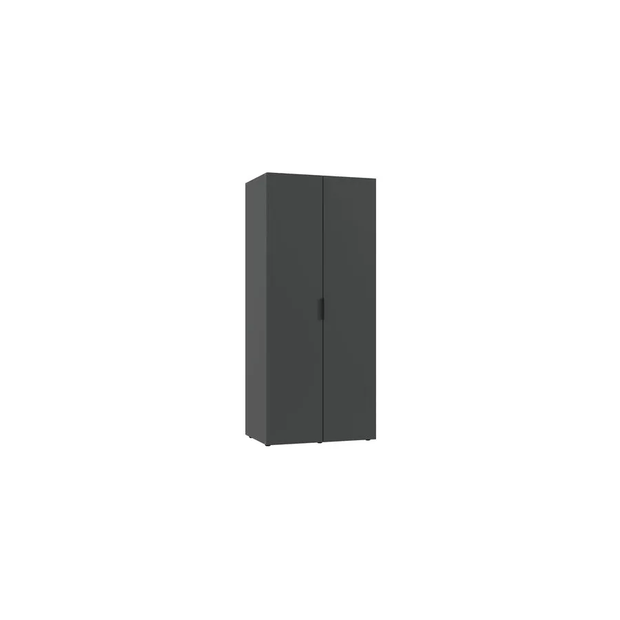 Kleiderschrank Modu graphit Holzwerkstoff B 80 cm