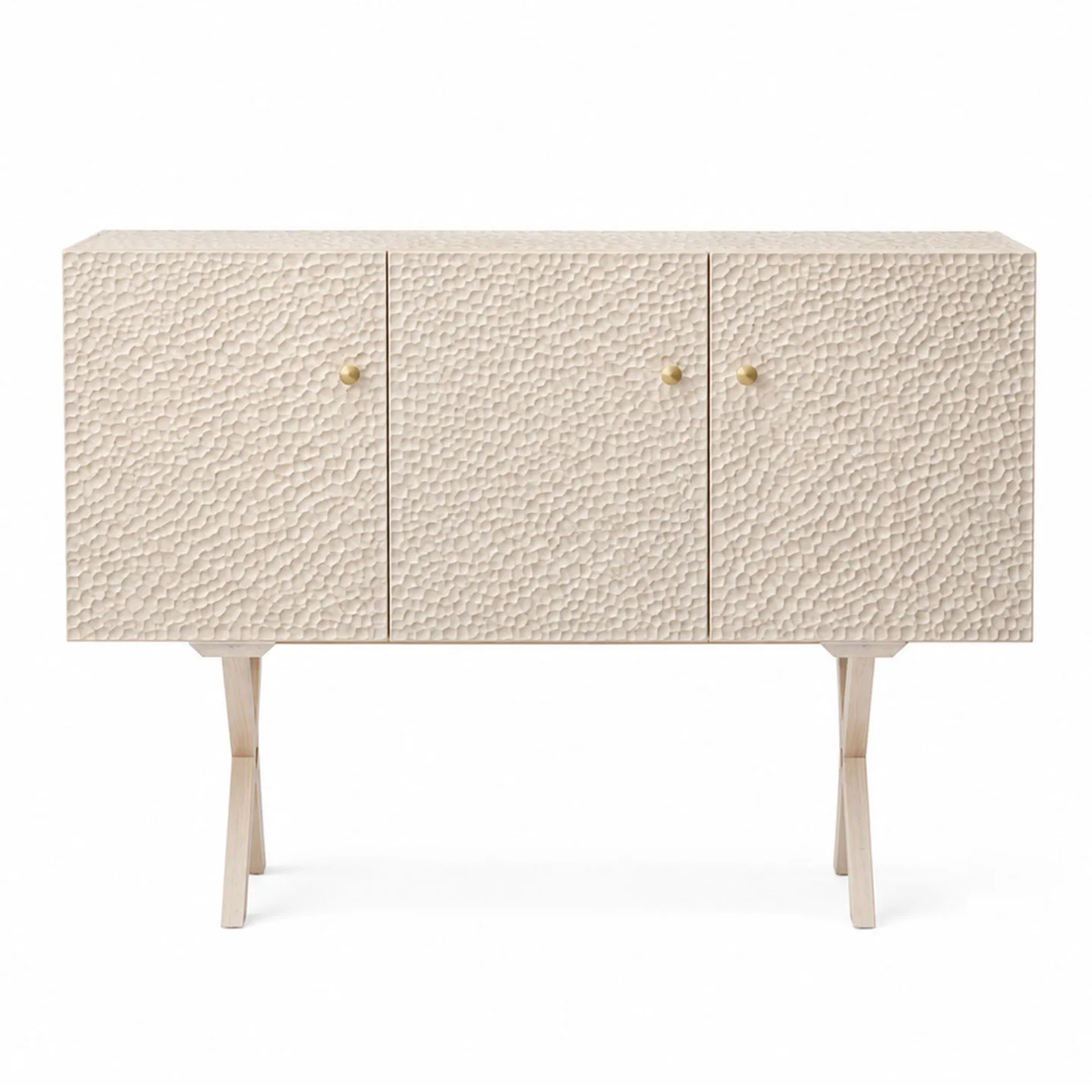 Zanat - Touch Sideboard, 3 doors/Massivt trä, Vitoljad lönn 129 cm - Skänkar och sideboards - Studioilse - Träfärgad - Trä
