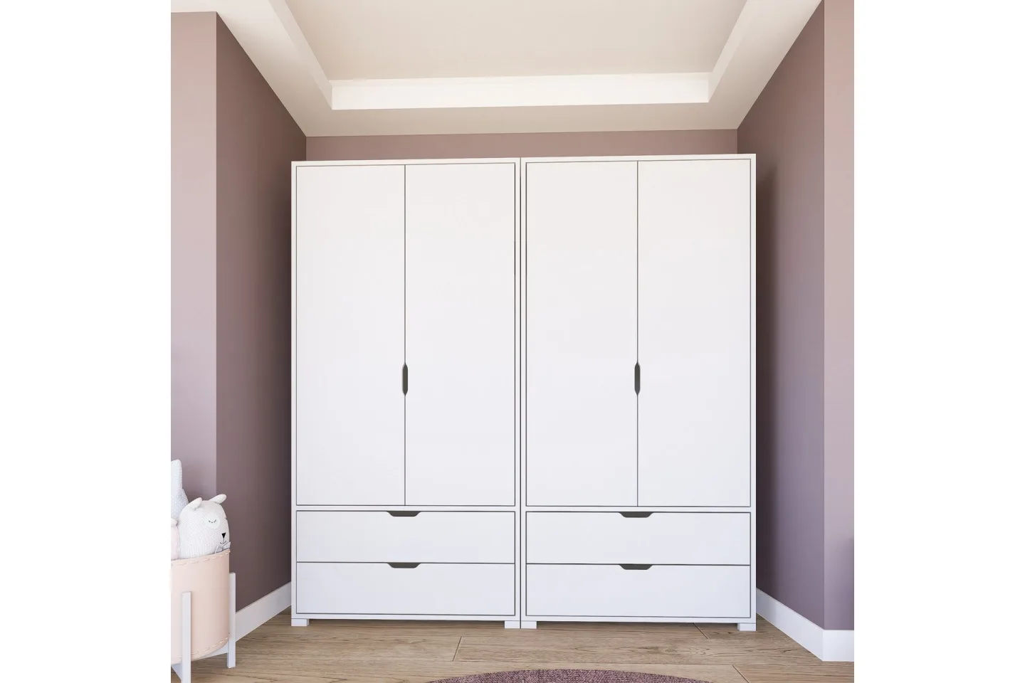 Durusu Garderob 180x183 cm - Mattvit