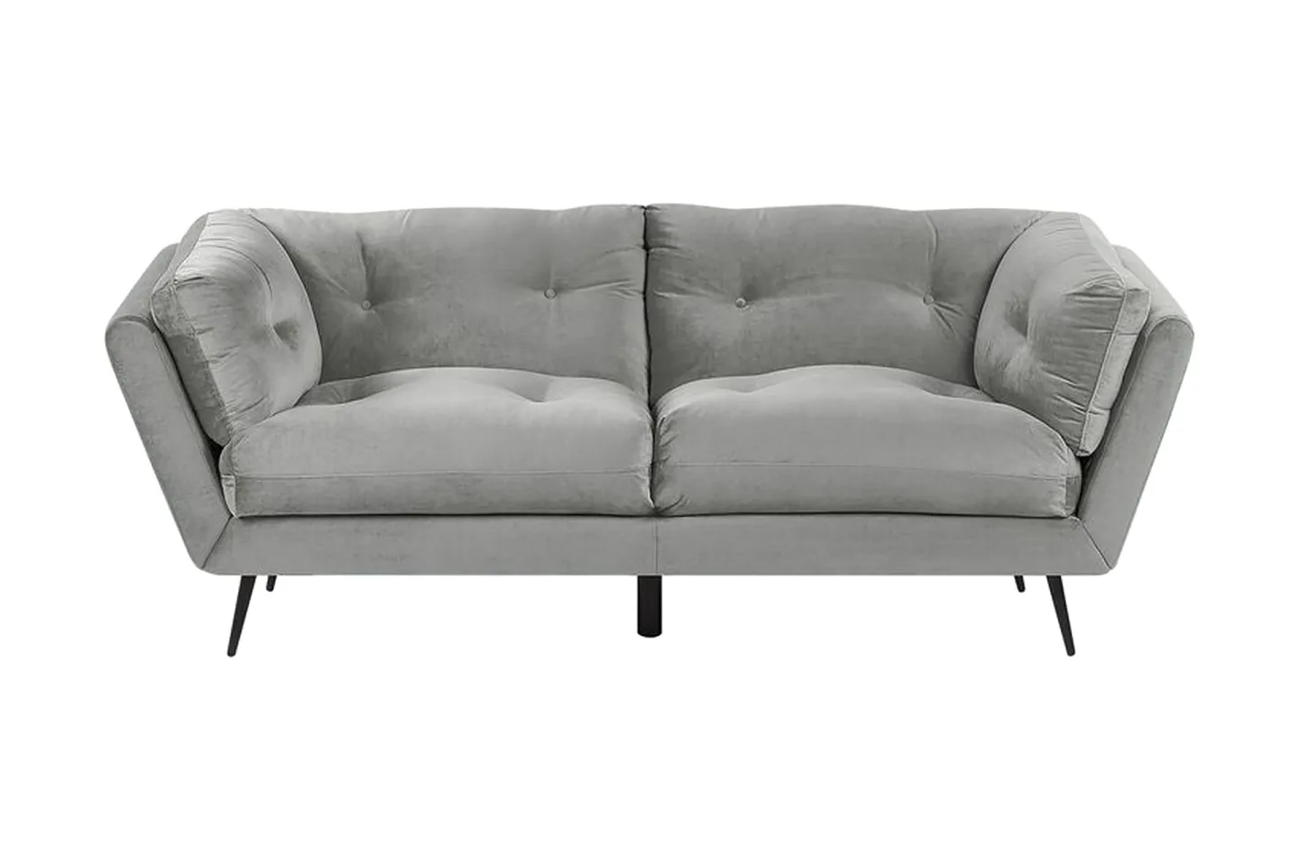 Lenvik 3-sits Soffa - Sammet/Grå