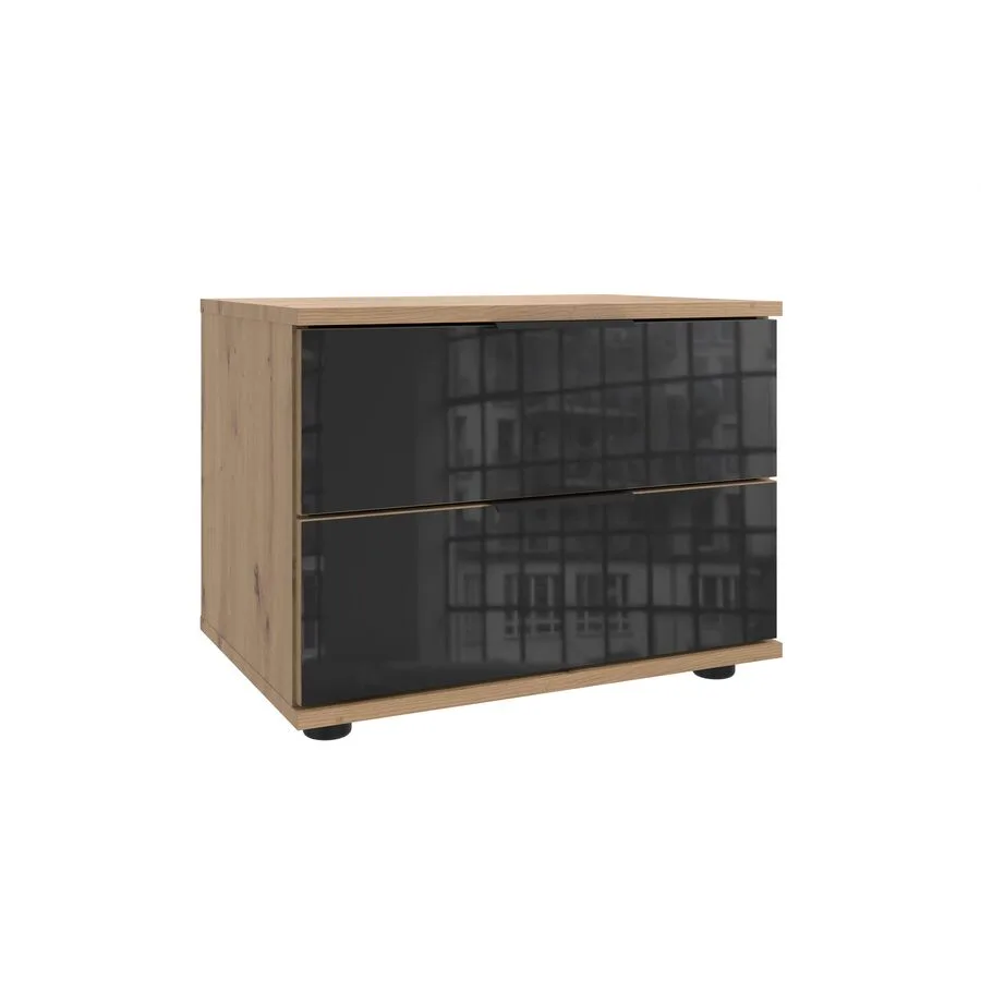 Nachttisch Metac Eiche Nachbildung Holzwerkstoff B 52 H 40 cm