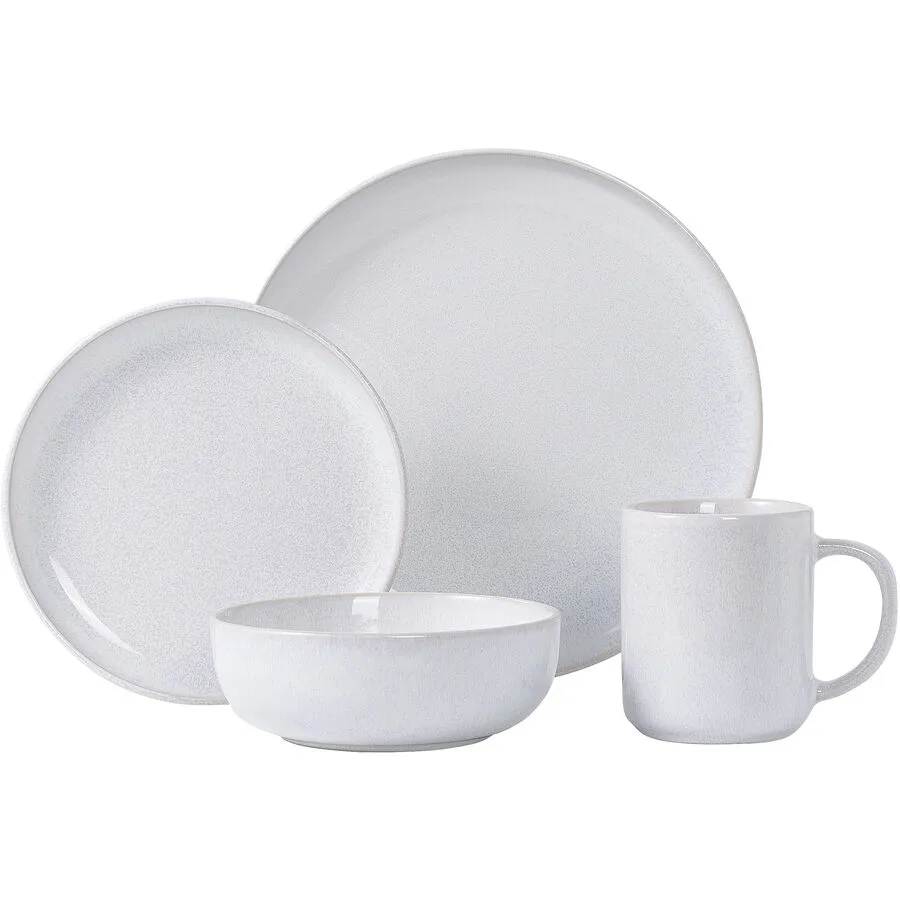 Geschirr-Set Keira weiss Stoneware 16 Stk
