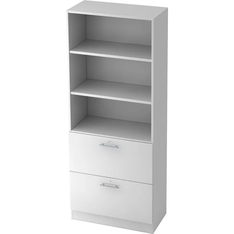 Regal Office weiss Holzwerkstoff B 80 cm H 200.4 cm