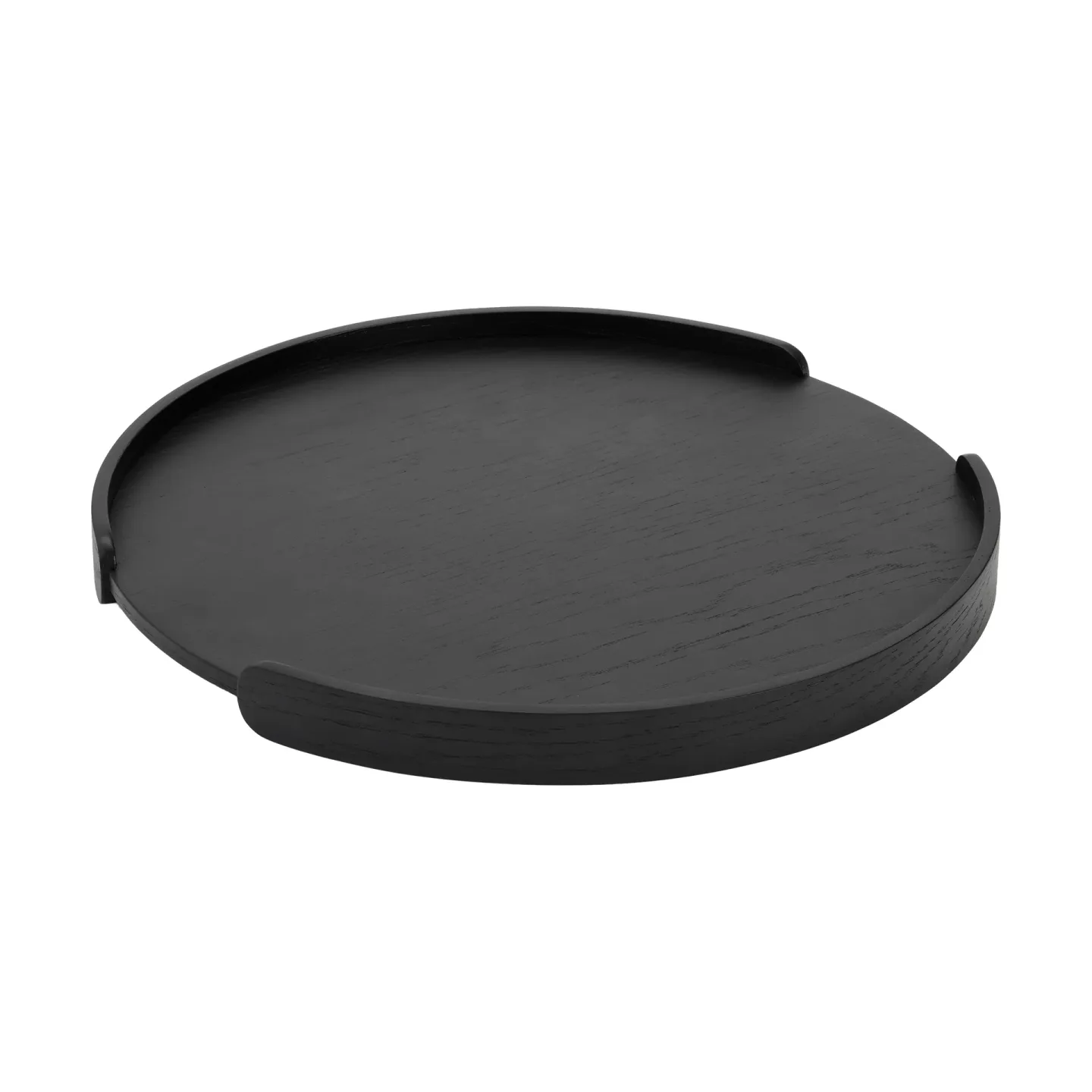 Cooee Design Woody Tablett Schwarz gebeizte Eiche, Ø35 cm