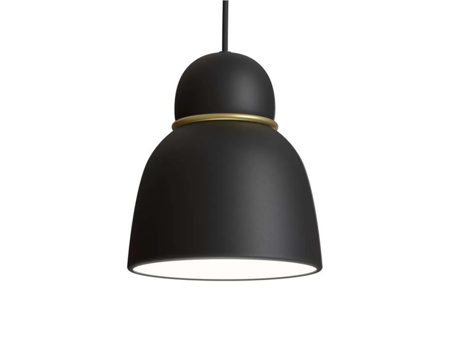 Belid Bird Pendelleuchte Ø17,3 cm Schwarz-Messing