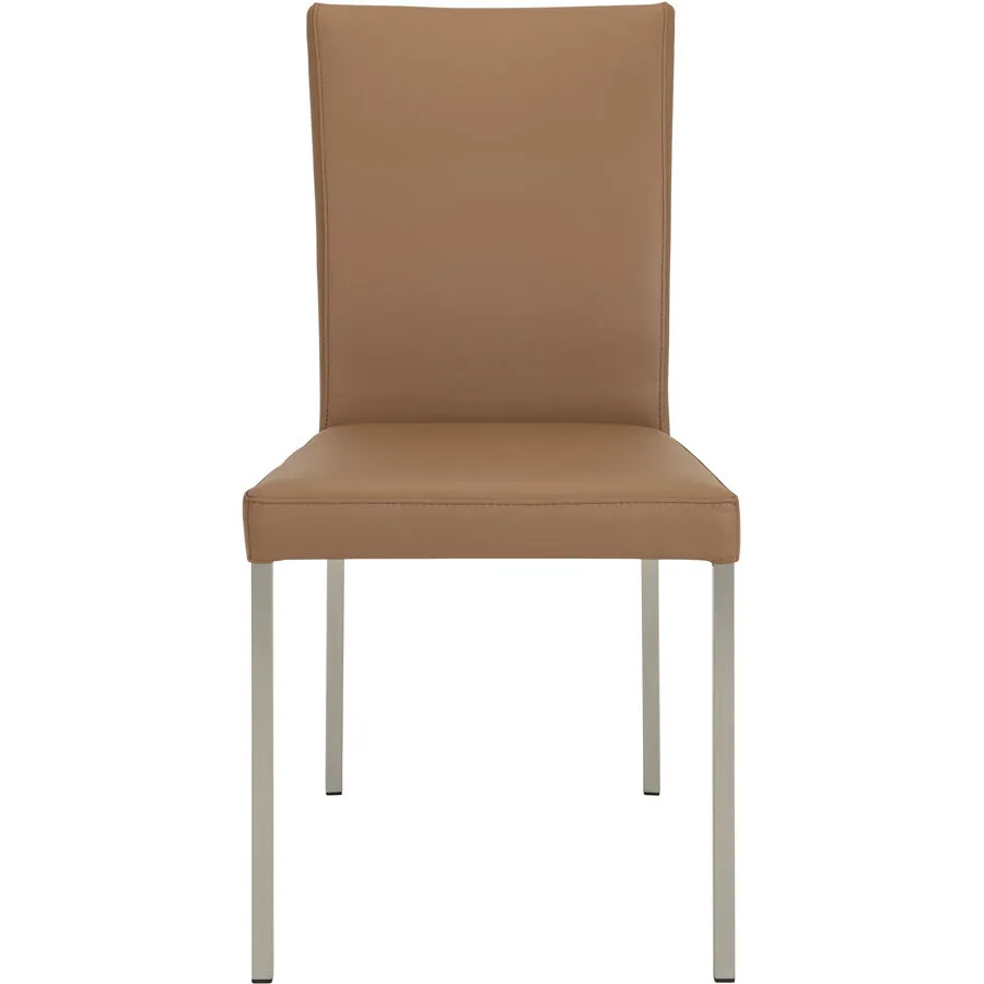 Stuhl Pilar cognac Leder/Stahl
