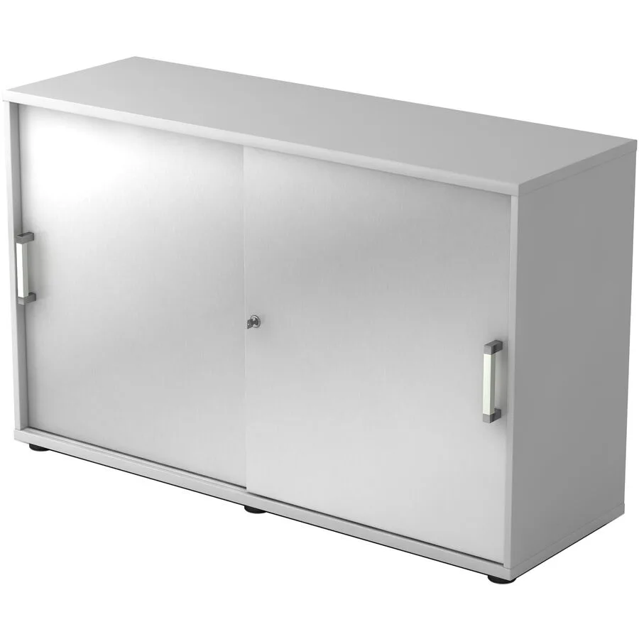 Aktenschrank Office silber Holzwerkstoff B 120 cm H 74.8 cm