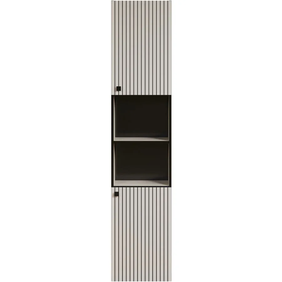 Hochschrank Garfield hellgrau Holzwerkstoff B 40 T 186 H 31 cm