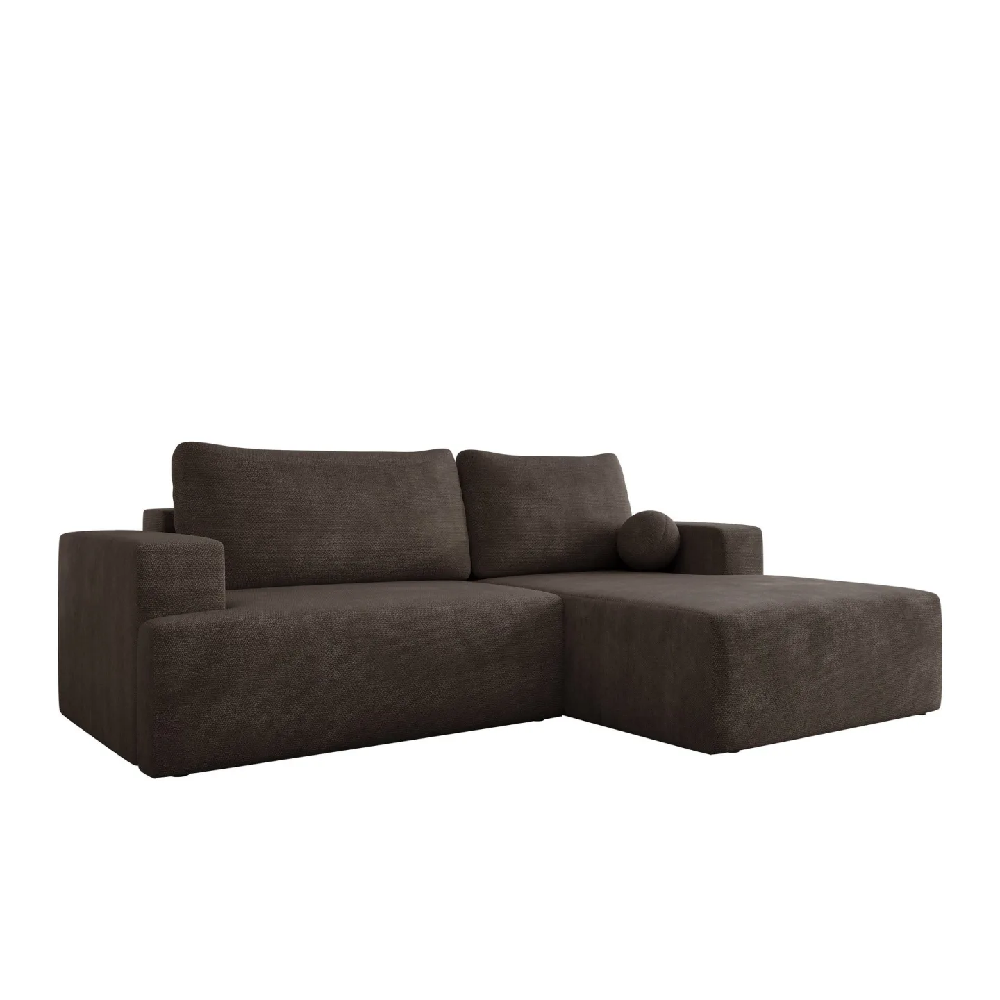 Deylor 3-sits Bäddsoffa med divan - brun