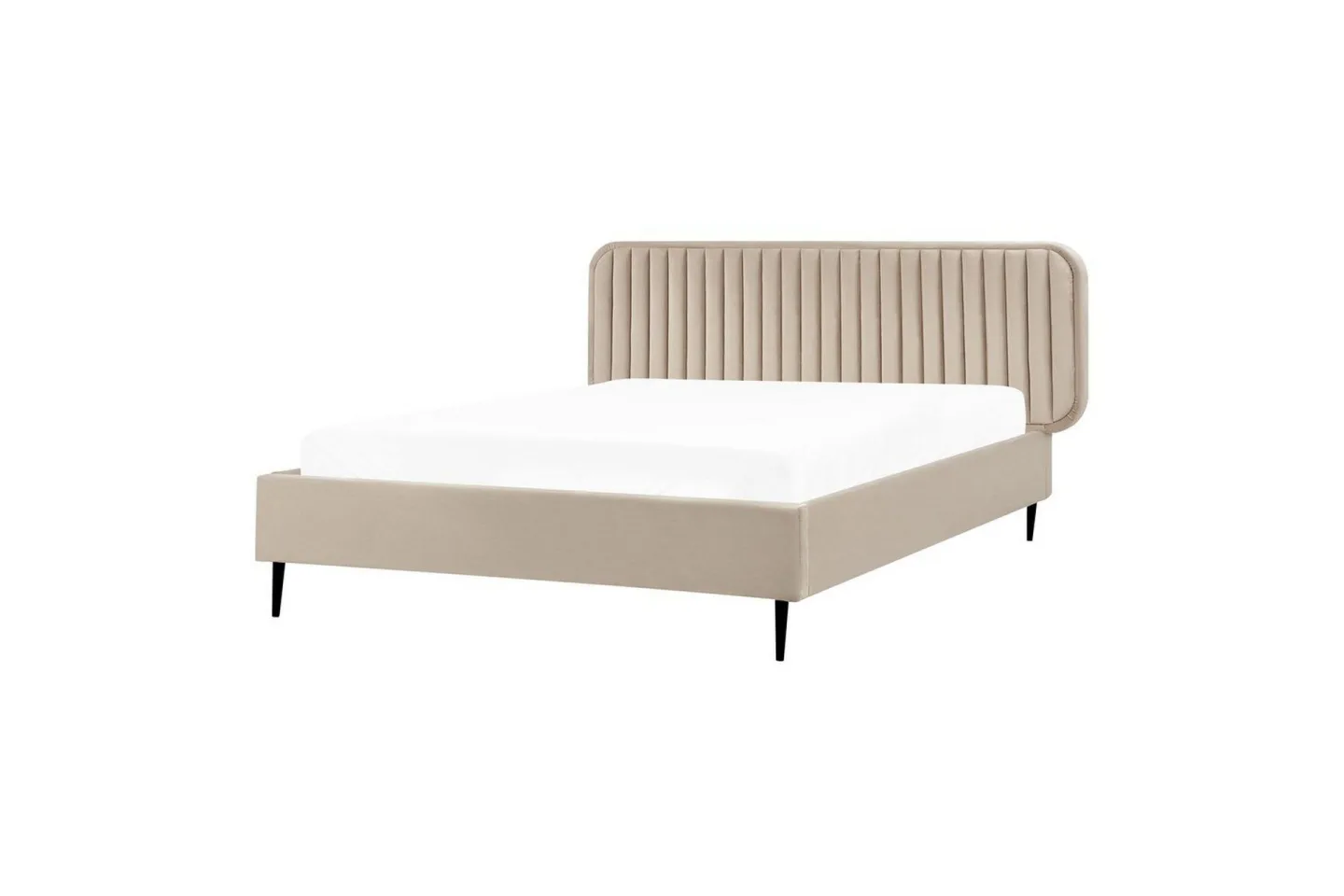 Dubbelsäng Brin med lamellram Taupe-Svart, 140x200 cm - Taupe-Svart, 140x200 cm