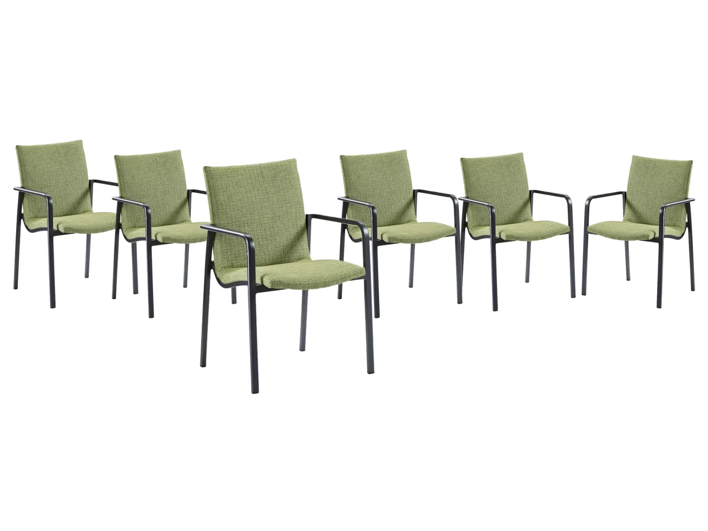 BEST Gartenstuhl Pamira- Set a 6 Stk Grün | Schubiger Möbel