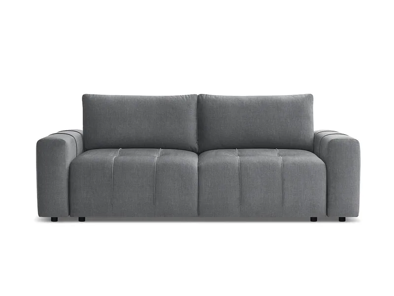 3er Sofa BOBOCHIC ARSENE Samt dunkelgrau