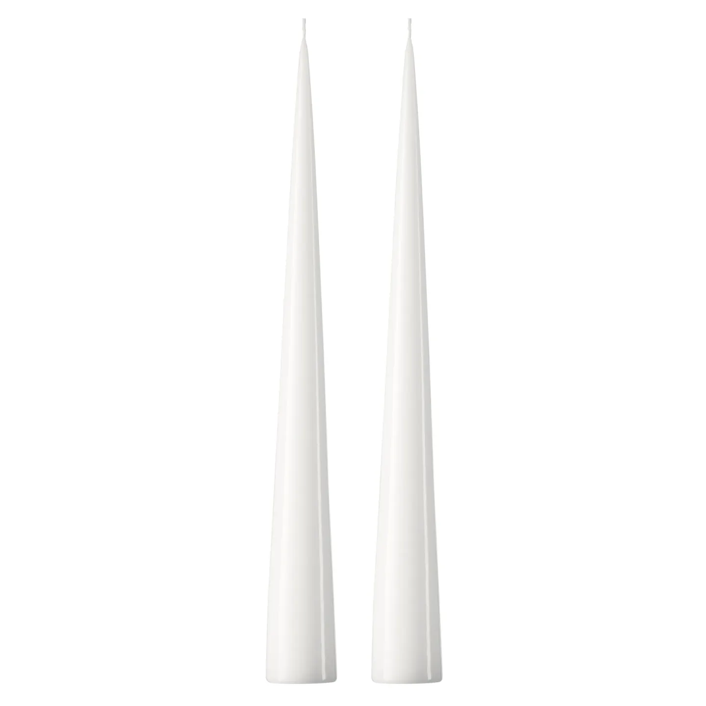 ester & erik ester & erik Kegelkerze 37cm 2er Pack lackiert Pure white 31-0
