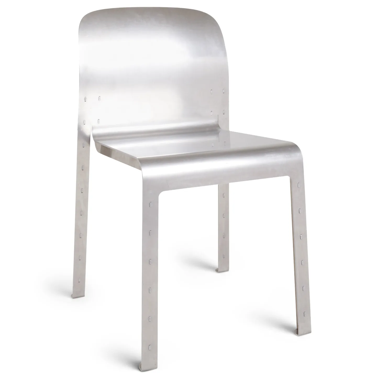 Frama - Rivet Chair – Aluminum - Matstolar - Jonas Trampedach - Silver - Metall