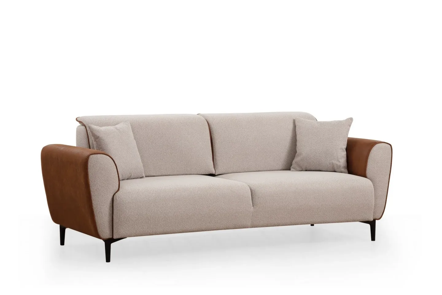 Rebelo 3-sits Bäddsoffa - Beige