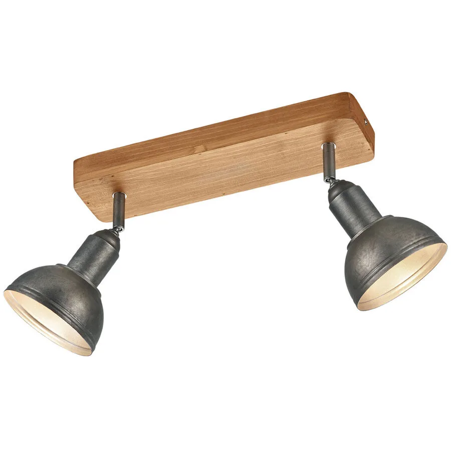 Spot Sair Grau Metall 33 cm 20.5 cm - Farbe: Nickel