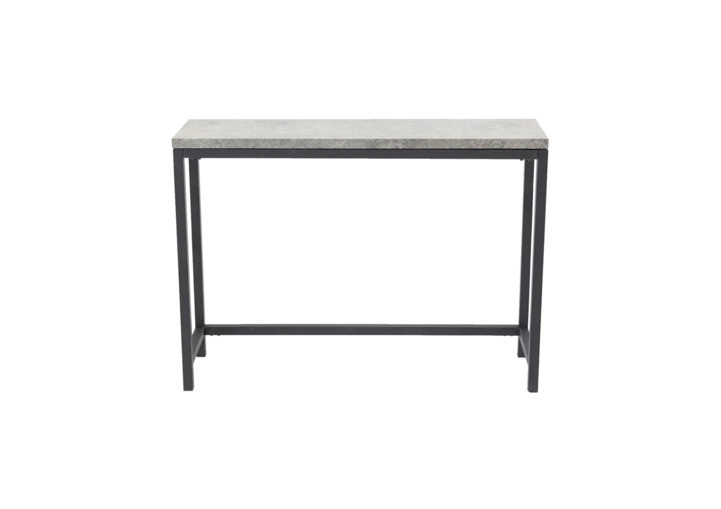 Rise Konsolentisch 30x110 cm Beton dekor, schwarz.