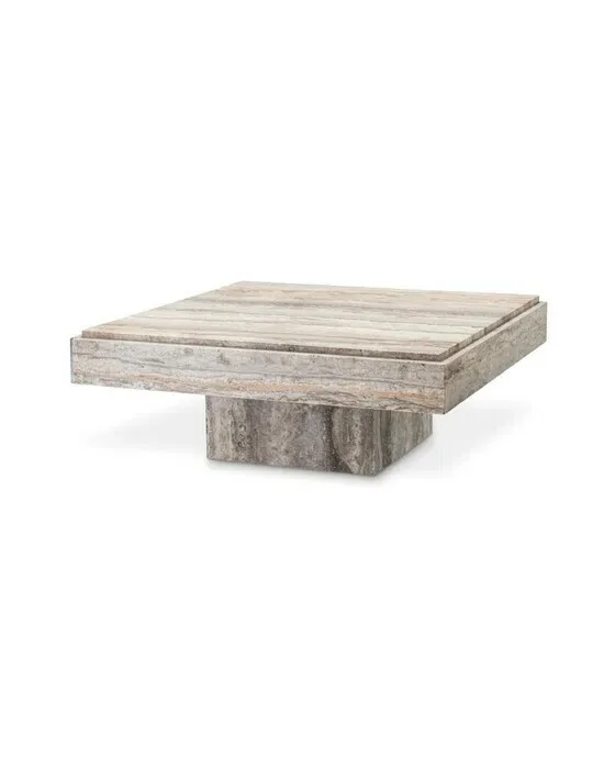 Sartoria Coffee Table Silver Travertine