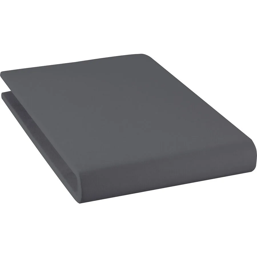 Fixleintuch Esprit Uni titan Baumwolle 180 x 200 cm - Material: 97% Baumwoll-Jersey, 3% Elasthan