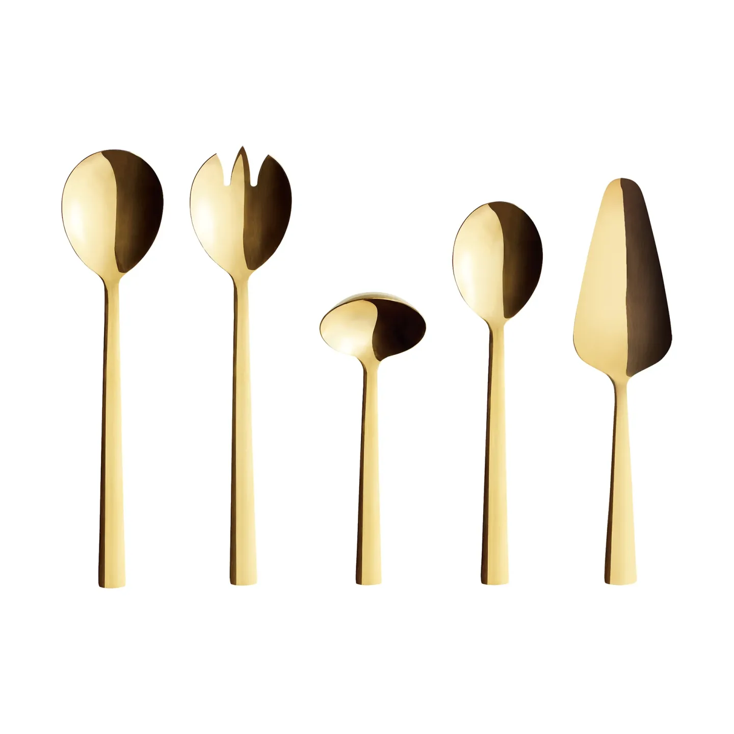 Aida Raw Servierbesteck 5 Teile Gold (Glänzend)