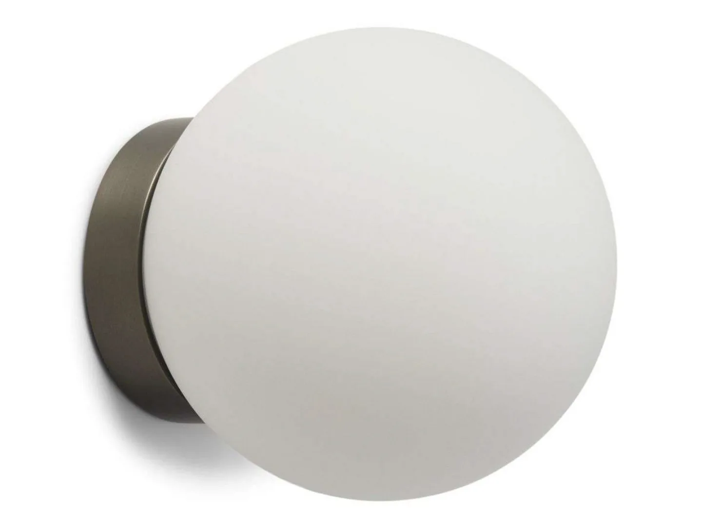Palla C135 LED-taklampa, grå/vit, IP44 - Antidark - Badrum - Glas