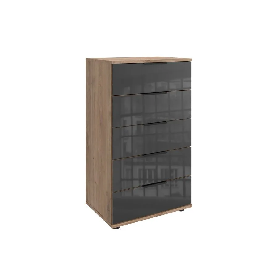 Kommode Metac Plankeneiche Holzwerkstoff B 49 H 102 cm