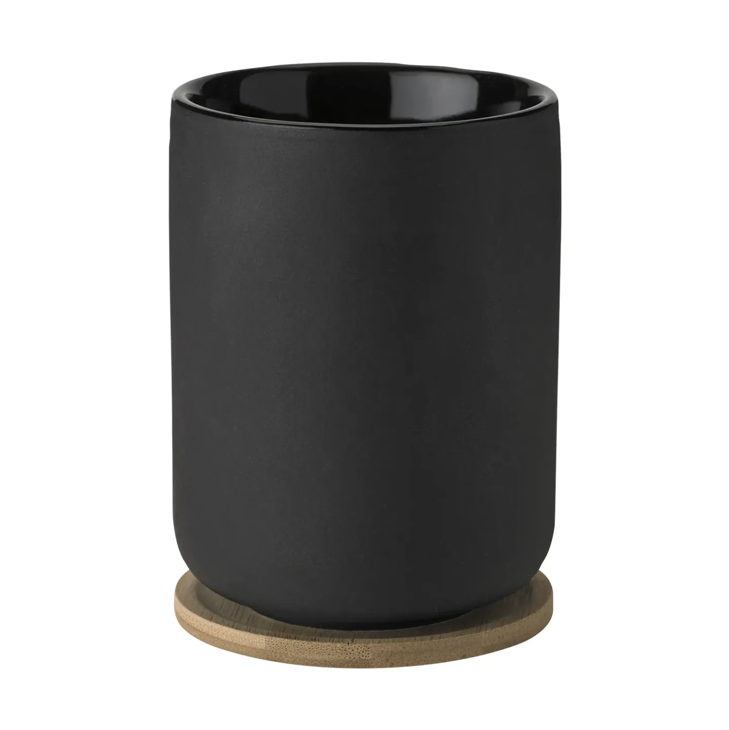 Stelton Theo Thermobecher mit Untersetzer 25 cl Black