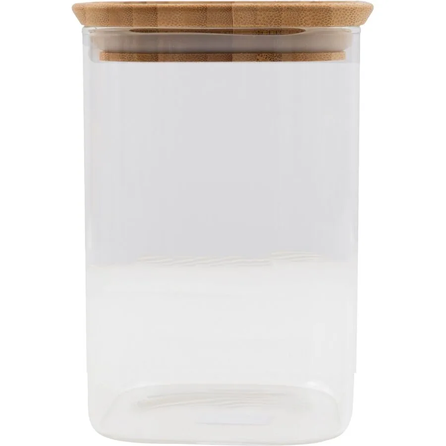 POINT-VIRGULE Vorratsdose Kitchen 1 Stk Glas/Bambus T 10 cm Set - Farbe: Holz/transparent