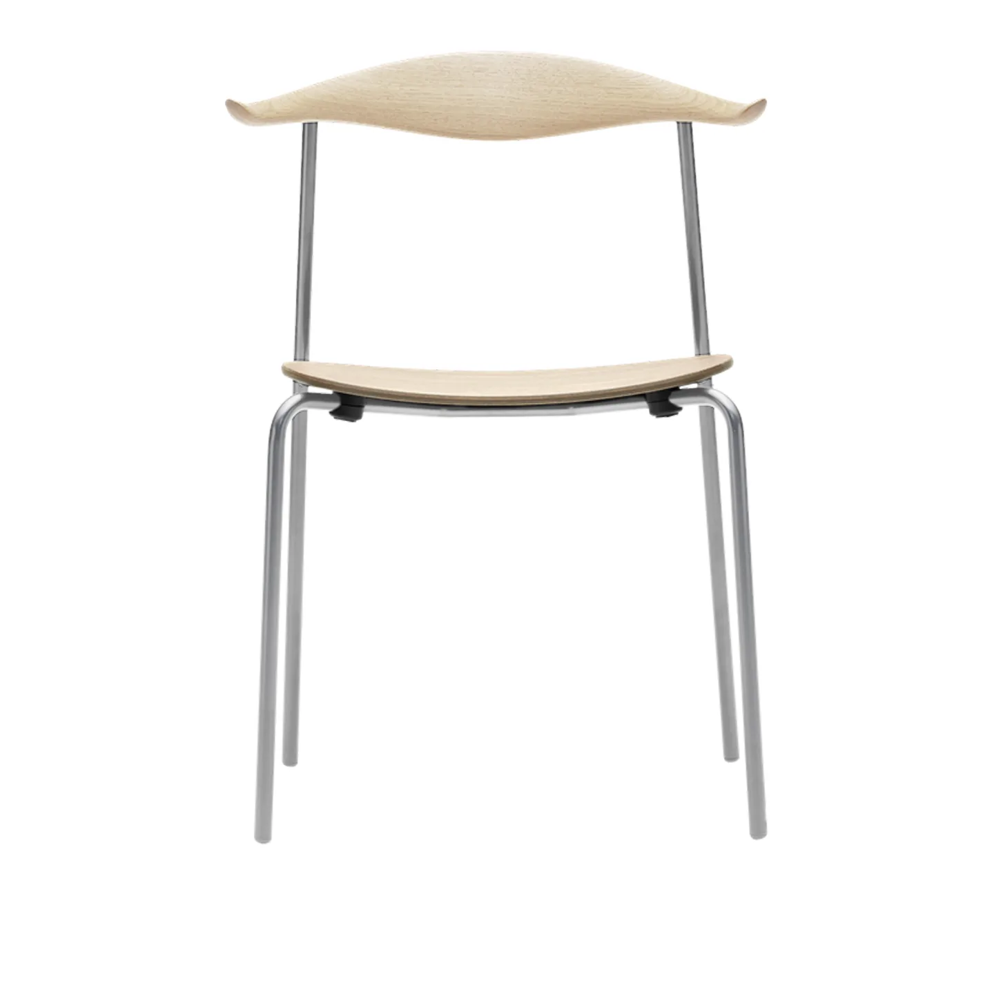 Carl Hansen - CH88T, Tvålad Ek, Rostfritt stål - Matstolar - Hans J. Wegner - Träfärgad - Trä