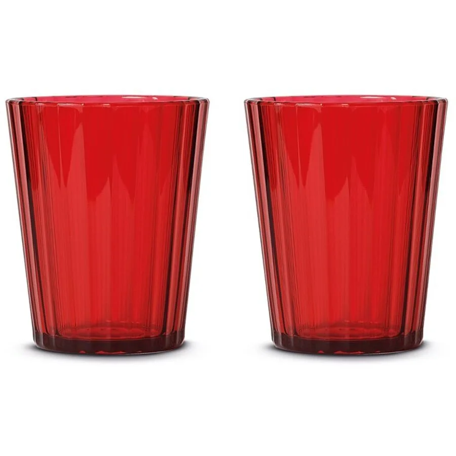 Gläser-Set Easy Life Rot Glas 0.35 l - Material: Acryl