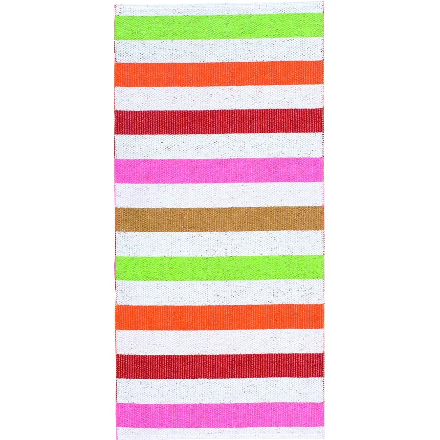 HORREDSMATTAN Outdoor-Teppich Happy Rot 150 cm 100 cm - Material: PVC - Outdoor-Teppich