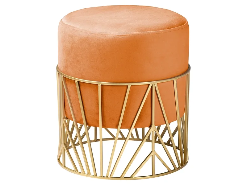 Hocker JULIUS 38x38x43cm samt terrakotta