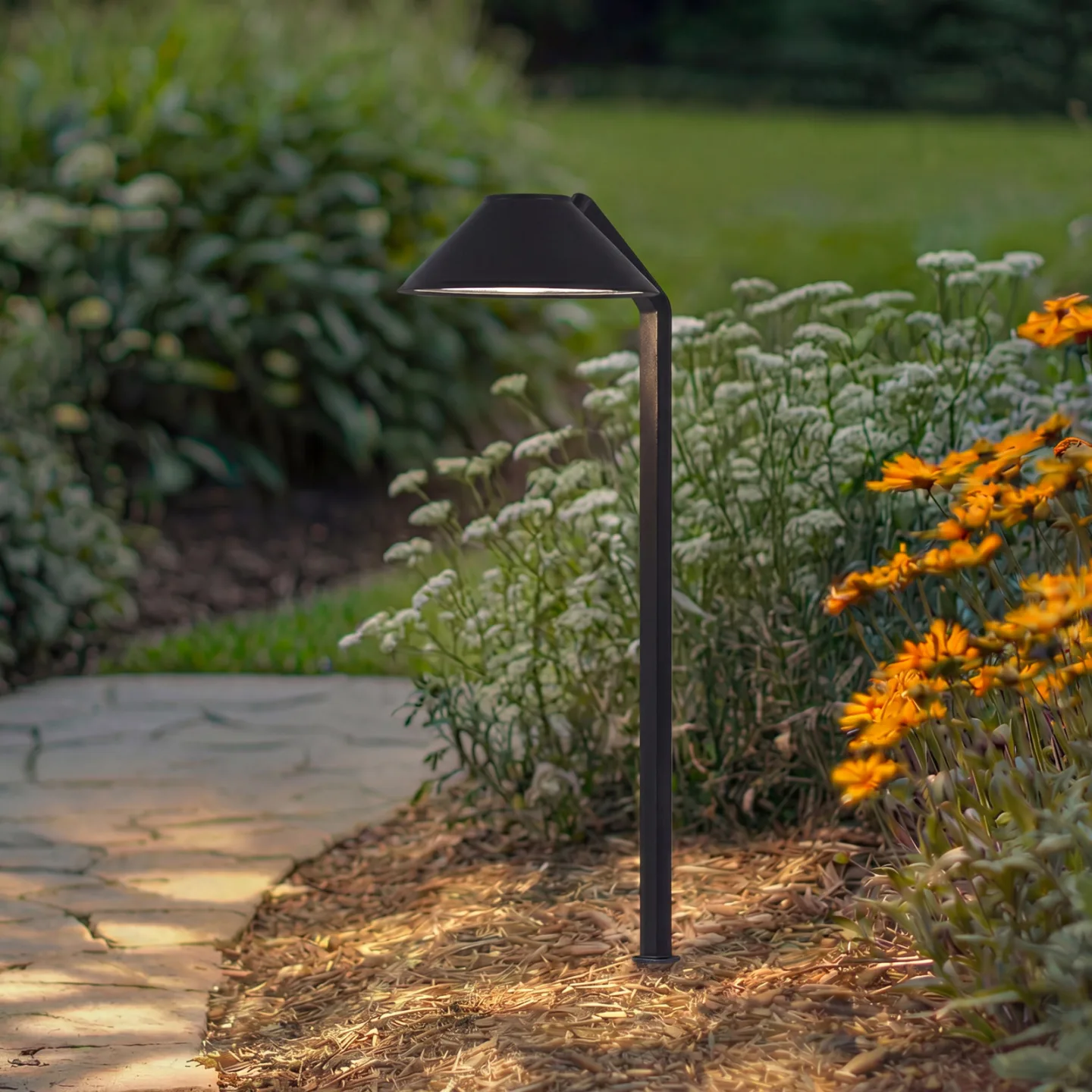 Capelo LED-Erdspießleuchte Höhe 77cm schwarz Metall - Lindby - Terrasse - Modern - Aluminium - Einflammig