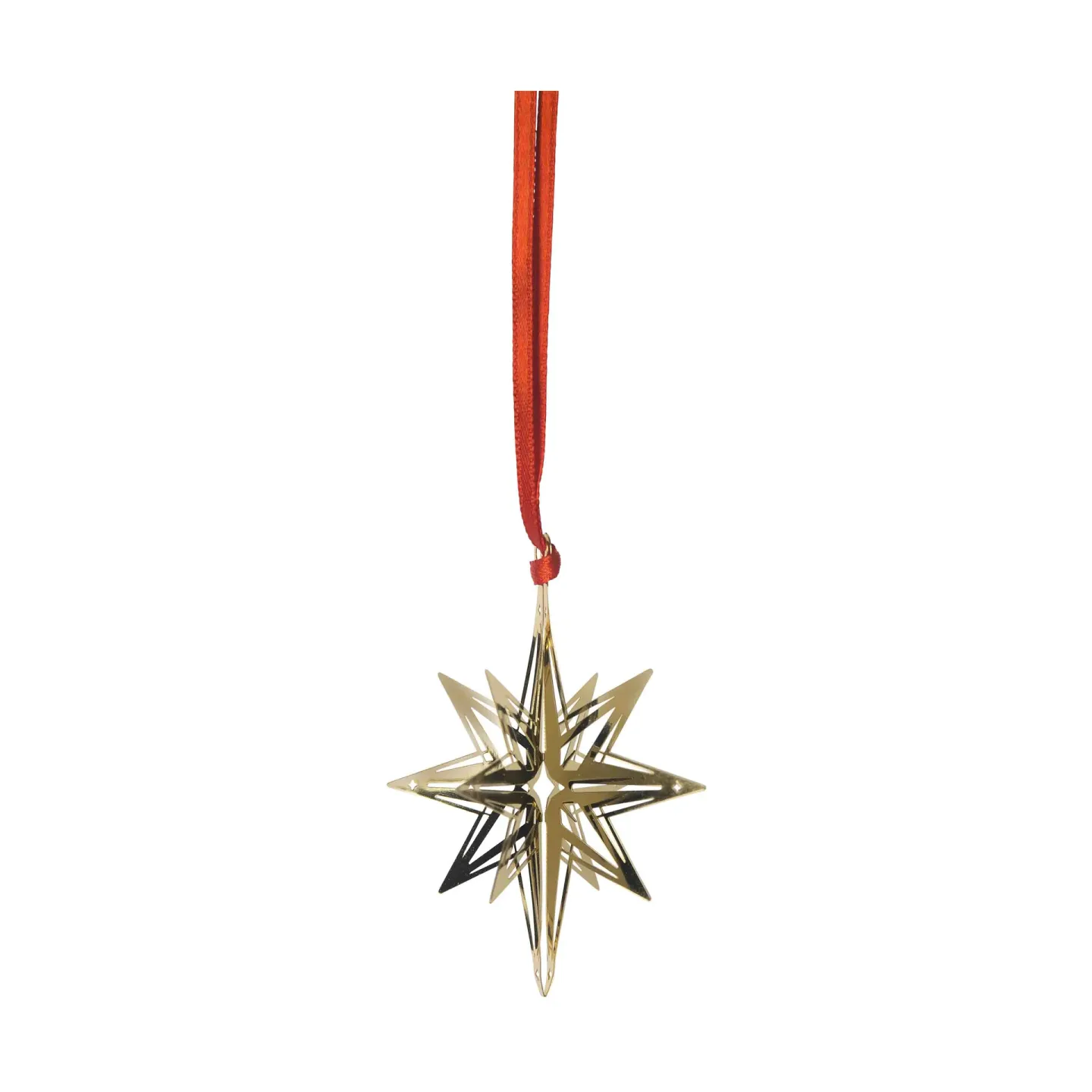 Pluto Design Northern star 3D julhänge Guld