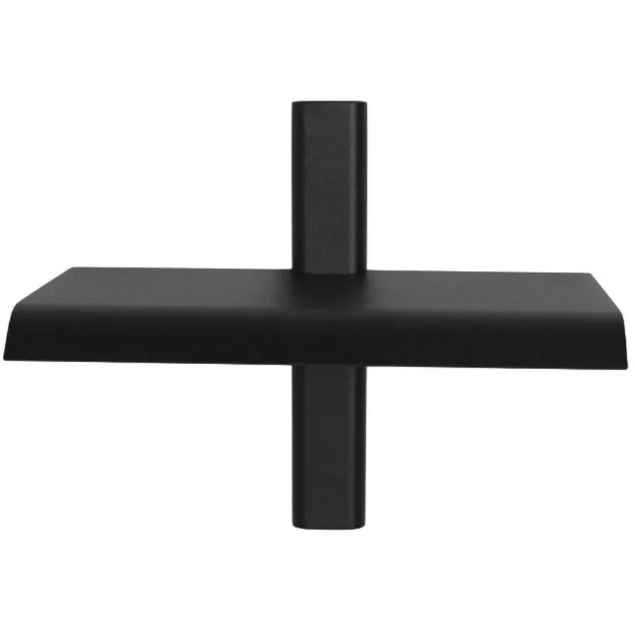 Spinder Design Wandregal Manta Schwarz Stahl 28 cm 23 cm
