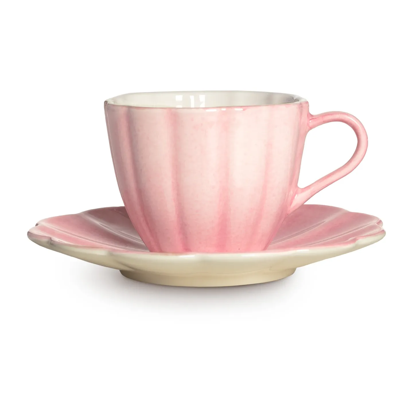 Mateus Oyster Tasse mit Untertasse 25 cl Hellrosa