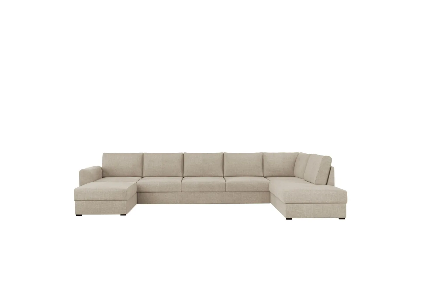 Taberk Bäddsoffa med Divan och Schäslong 5-sits - Beige