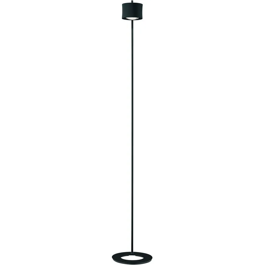 Designer-Stehlampe Bankamp Impulse schwarz dimmbar H 155 cm - LED - Lichtfarbe: Extra warmweiss - Material: Aluminium/Eisen/Glas - Designer-Stehlampe-