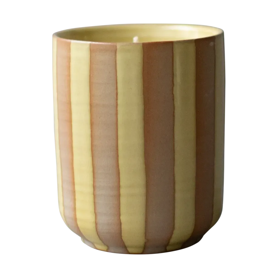 DBKD Burn Duftkerze 60 h Stripe yellow