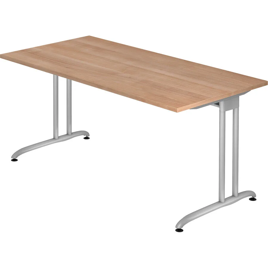Schreibtisch Office nussbaum Holzwerkstoff B 160 T 80 cm