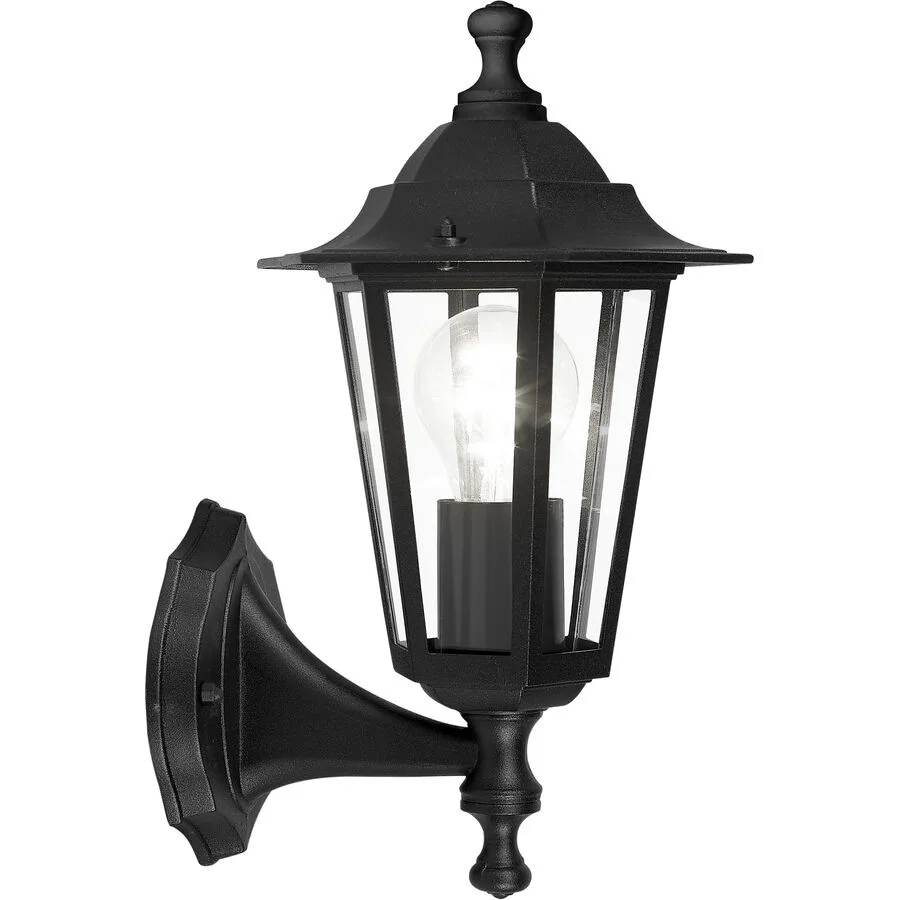 Eglo Wandlampe aussen Laterna 4 Schwarz Aluminium 32 cm - Material: Aluguss