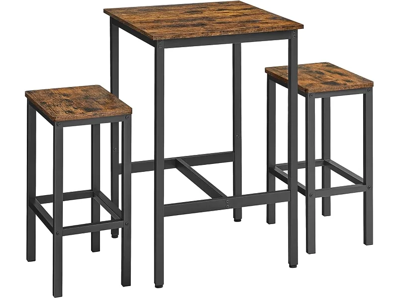 Set Bar und Hocker SONGMICS RUSTIK