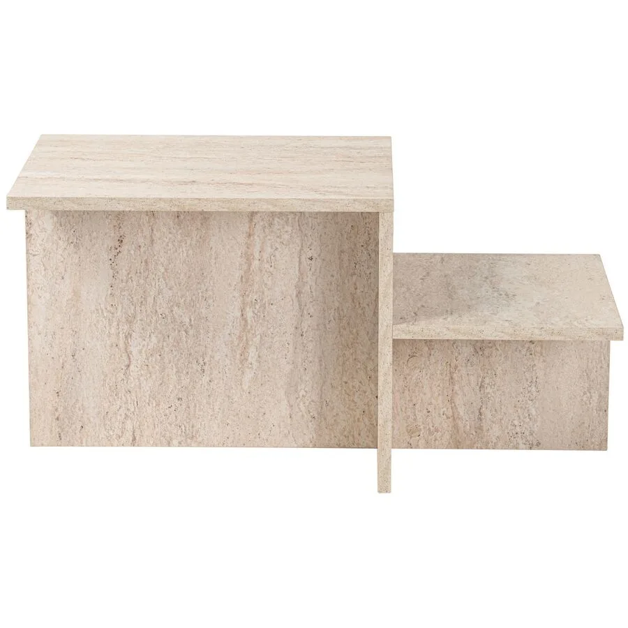 Salontisch Georis Braun/beige marmoriert Holzwerkstoff B 80 H 40 cm