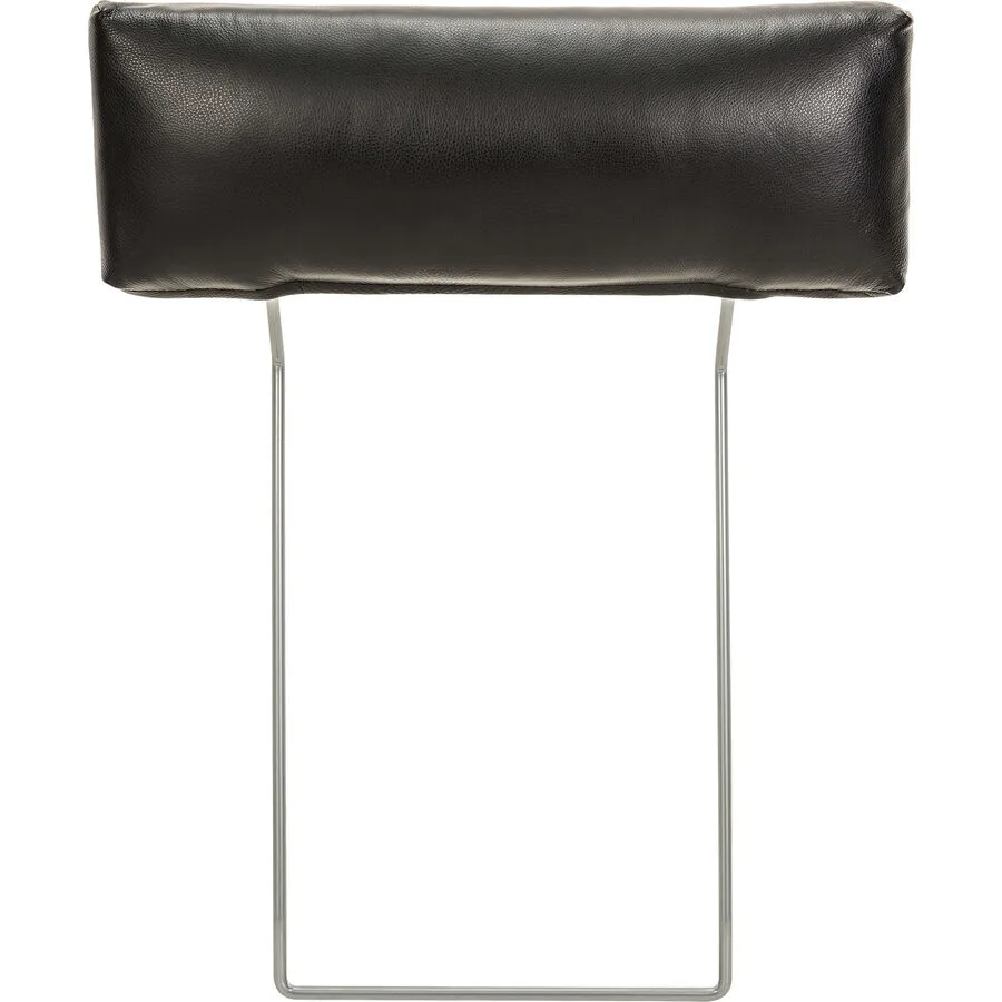 Kopfstütze Sebastian Schwarz Leder/Metall 65 cm