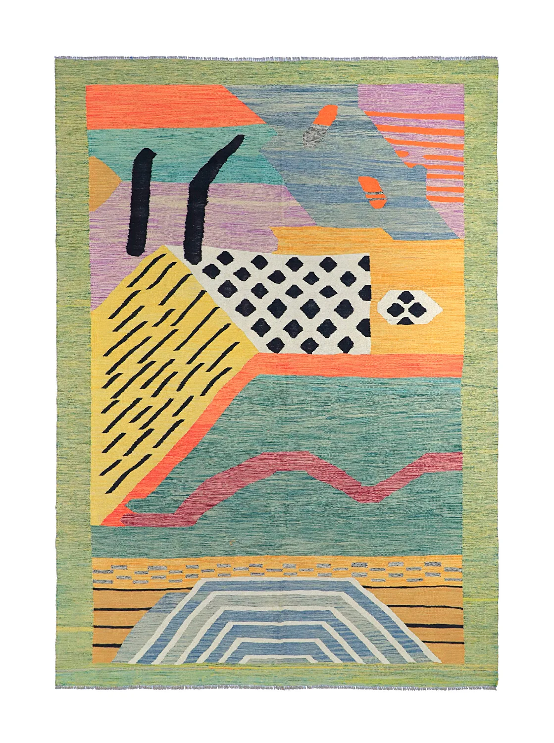 Orientalsk Teppe - Kelim Hand Woven - 199 x 302 cm (Størrelse: 199 x 302 cm)