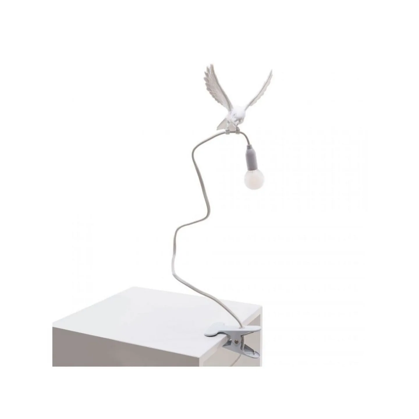 Sparrow Landing Klemmleuchte White - Seletti - Wohnzimmer - Kunststoff