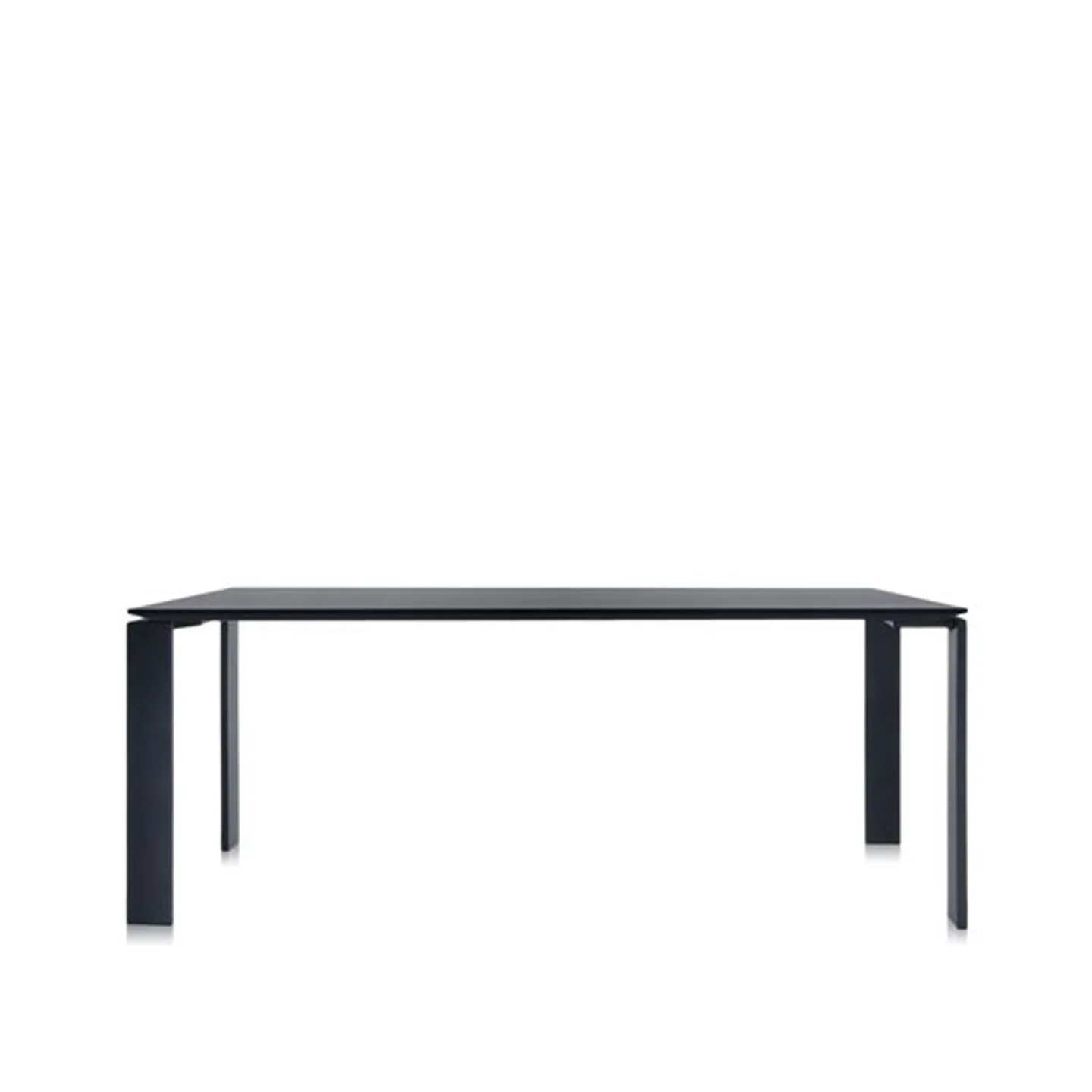 Kartell - Four Table 4523 190x79, Black/Black, Scratch-Proof Laminate - Matbord - Ferruccio Laviani - Svart - Laminat/Metall