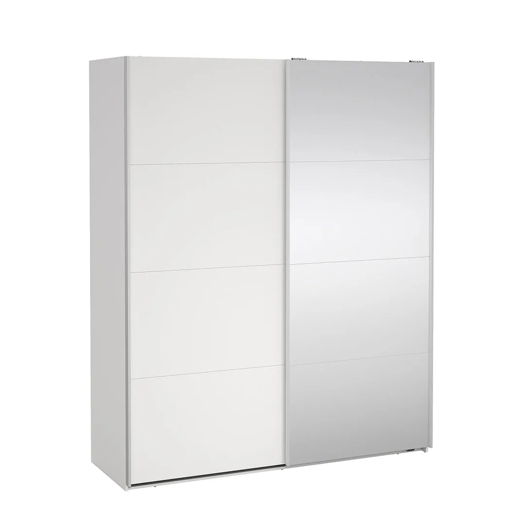 Bergamo Schiebetürenschrank 2 Türen 180x220cm weiß.