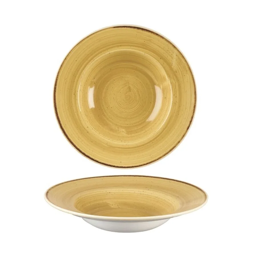 Churchill Teller tief Stonecast Gelb Porzellan 24 cm